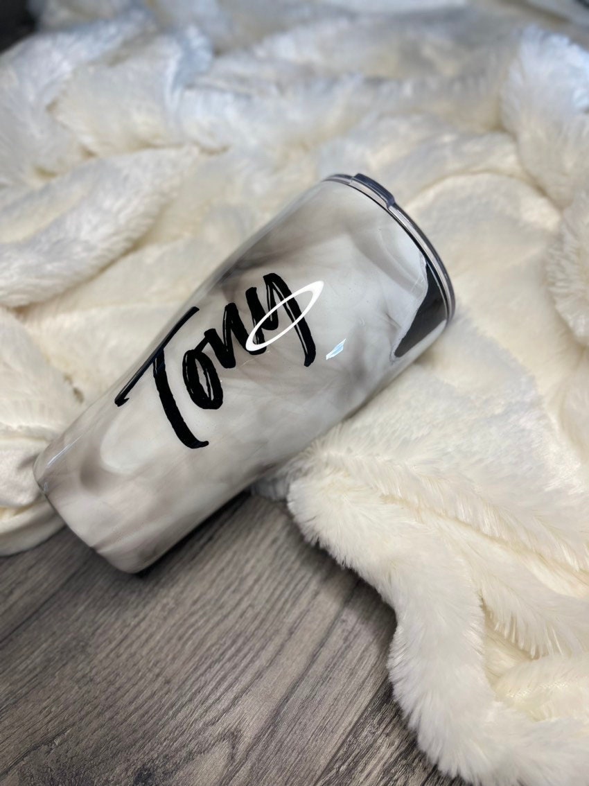 Distressed Smoke Tumbler | Firefighter Cup | Gift for guy | Gift for Firefighter | Hero Cup