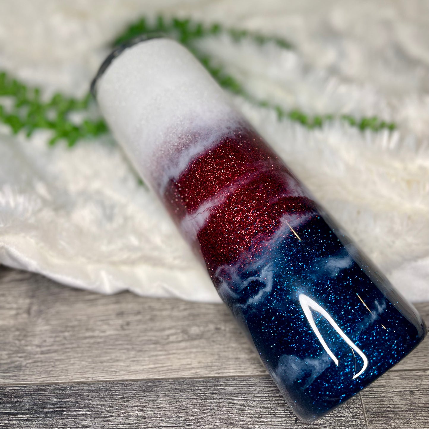 4th of July Tumbler | Personalized Red, White & Blue Glitter Tumbler | Patriotic Ombre Tumbler | Merica' Cup | American Pride Tumbler | American Cup | Vacation gift | Gift for her