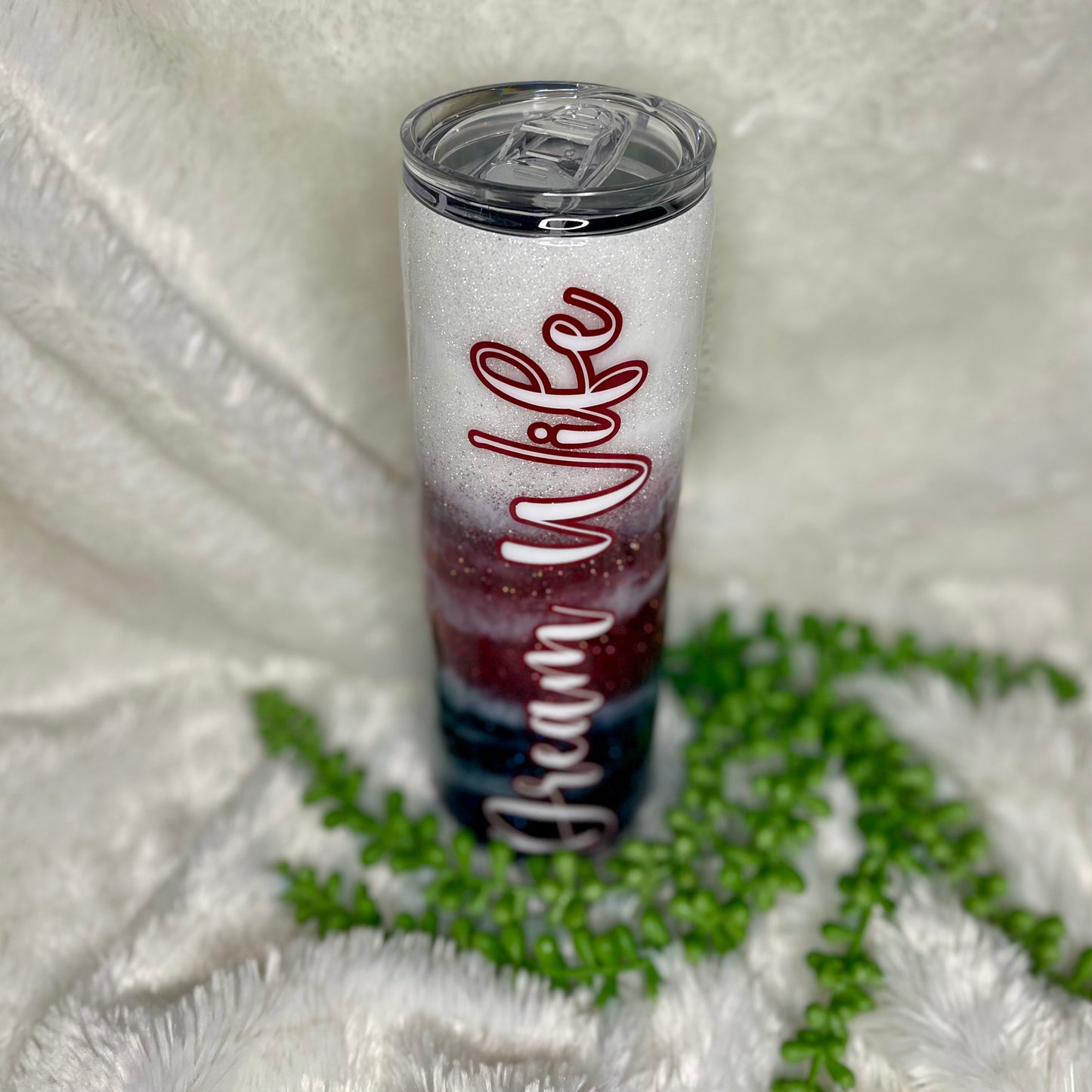 4th of July Tumbler | Personalized Red, White & Blue Glitter Tumbler | Patriotic Ombre Tumbler | Merica' Cup | American Pride Tumbler | American Cup | Vacation gift | Gift for her