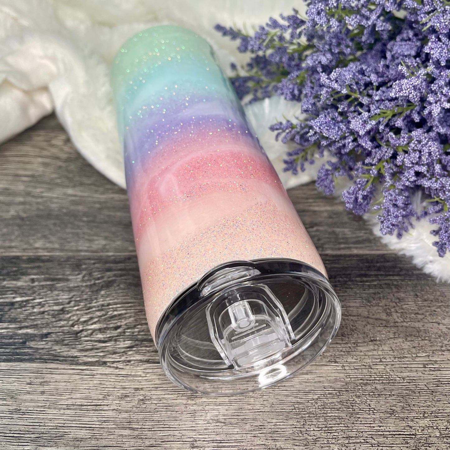 Pastel Tumbler | Personalized Glitter Tumbler | Ombre Tumbler | Beach Cup | Pastel Rainbow Tumbler | Rainbow Cup | Birthday gift | Gift for her