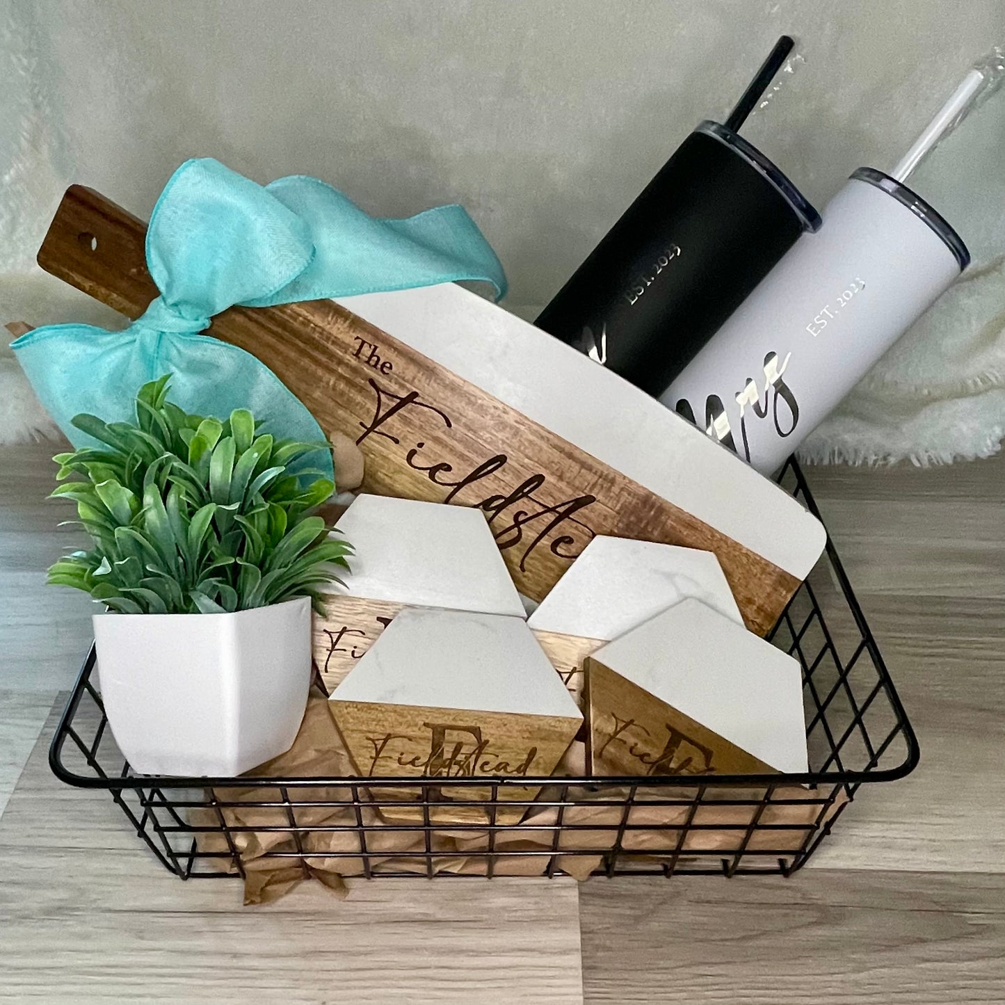 Medium New Home Basket | Realtor Closing Gift | Housewarming Gift Basket | Personalized Gift Basket | Custom Housewarming Gift | Wedding Gift