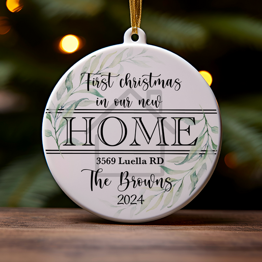 Personalized Housewarming Gift | Realtor Closing Gift | Wedding Gift | New Home Gift | New Beginnings Gift | Christmas Ornaments | Holiday gift