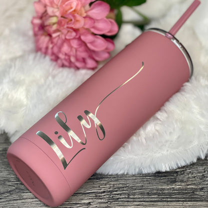 LASER ENGRAVED Bridal Tumbler 20oz | Personalized Mr. & Mrs. Tumbler | Custom Wedding Tumbler | Personalized Wedding Gift | Gifts for Bride & Groom | Bridal Tumblers