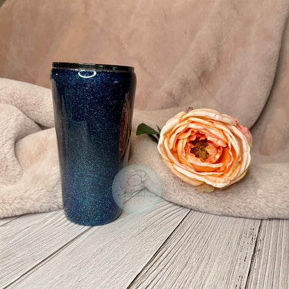 Into The Deep Glitter Tumbler | Deep Blue Tumbler | Blue Glitter Tumbler