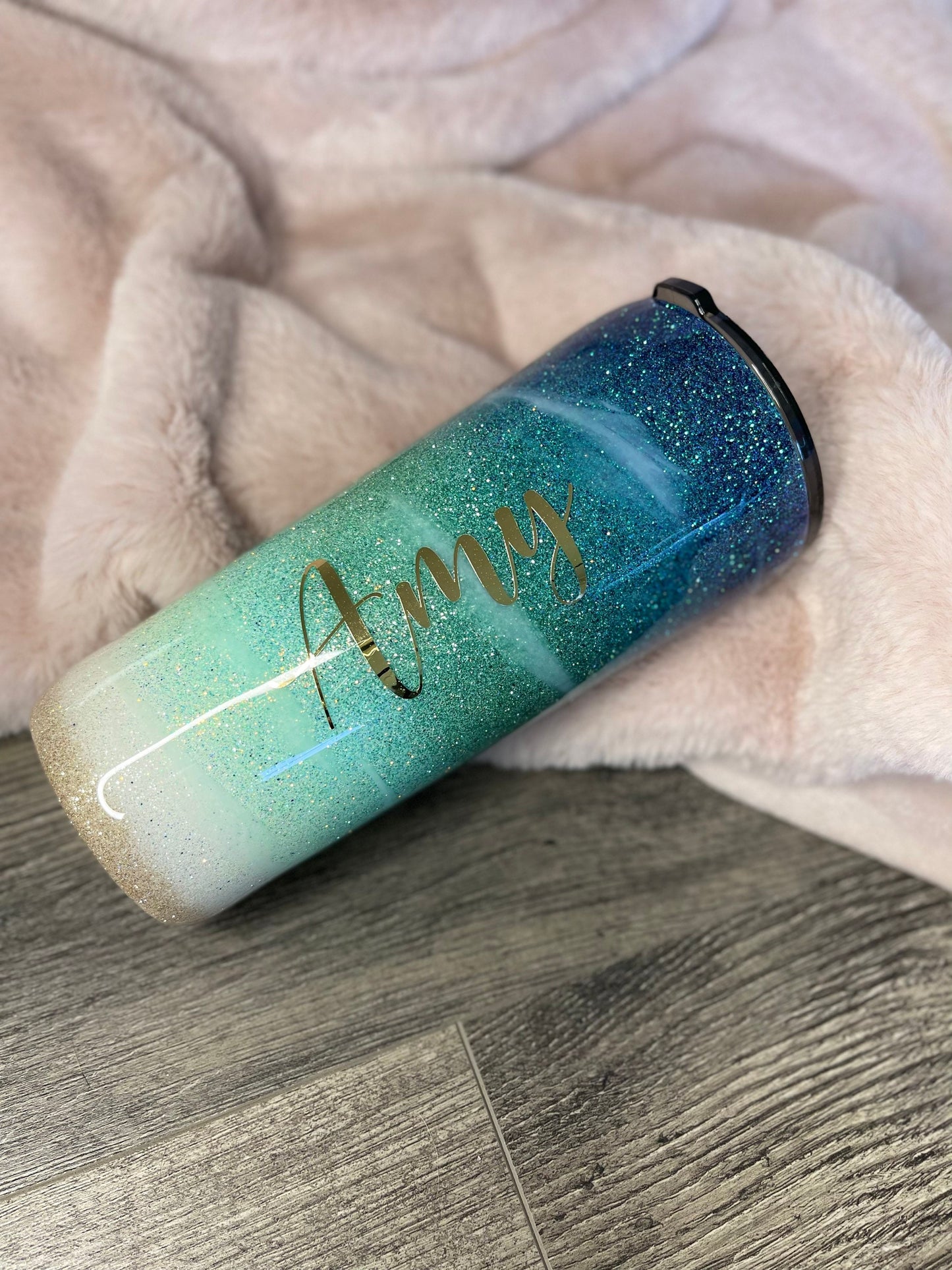 Classic Beach Glitter Tumbler | Ocean waters Tumbler | Beach vibes cup | Family Vacation Tumbler | Girls Trip cups | Gifts for family | Gift for co-worker