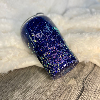 Celebration Glitter Tumbler | Purple Glitter tumbler | Birthday Tumbler | New Year Tumbler