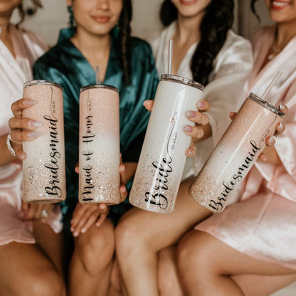 Bridal Blush Tumbler | Bridesmaids Gift | Wedding Party Gift | Gift for friend | Bachelorette Party Gift