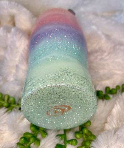 Pastel Tumbler | Personalized Glitter Tumbler | Ombre Tumbler | Beach Cup | Pastel Rainbow Tumbler | Rainbow Cup | Birthday gift | Gift for her