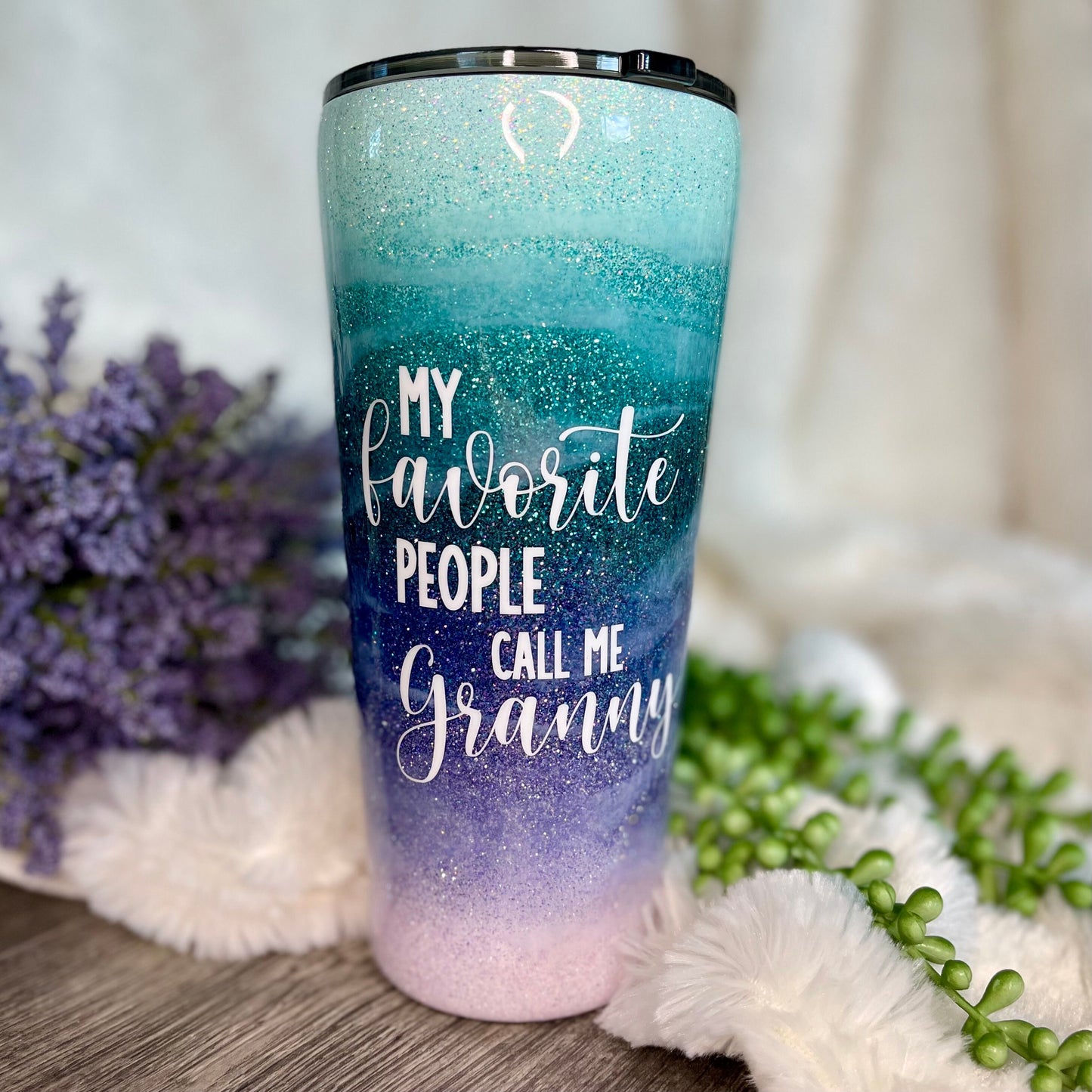 Purple Teal Glitter Tumbler | Glitter tumbler | Girls tumbler | Personalized tumbler | Custom gifts | Gift for her | Gift for teen