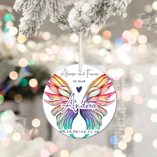 Watercolor ornament | Colorful Christmas ornament | Memorial gift | Sympathy gift | Remembrance gift | Holiday decor | Holiday gift