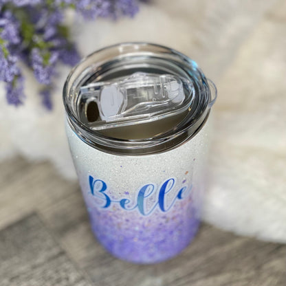 Chunky to Fine Ombre Glitter Tumbler