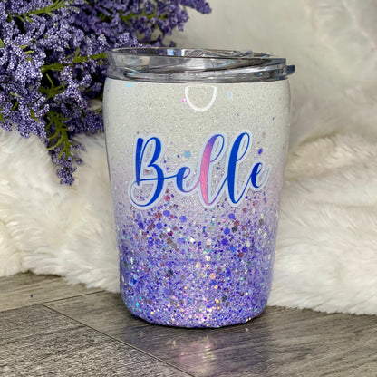 Chunky to Fine Ombre Glitter Tumbler