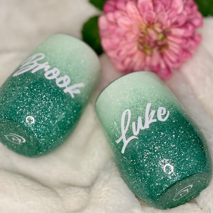 Mint Green Glitter Tumbler | Glitter tumbler | Girls tumbler | Personalized tumbler | Custom gifts | Gift for her | Bridal party gifts